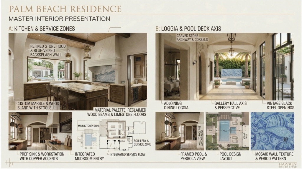 Palm Beach Residence - Master Interior Presentation